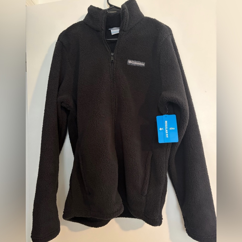 Columbia Black Sherpa Fleece Jacket